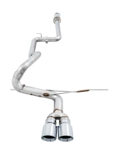 AWE Tuning Track Edition Cat Back Exhaust | 3" Diameter | 4" Dual Chrome Silver Tips Ford Focus ST 2013-2018                                     - 3020-32034 - Image 3