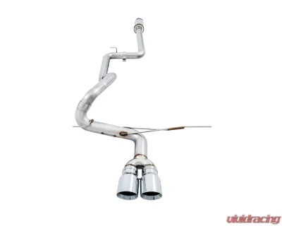 AWE Tuning Track Edition Cat Back Exhaust | 3" Diameter | 4" Dual Chrome Silver Tips Ford Focus ST 2013-2018 - 3020-32034
