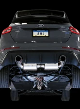 AWE Tuning Touring Edition Cat Back Exhaust | Resonated | 3" Diameter | 4.5" Dual Chrome Silver Tips Ford Focus RS 2016-2018                                     - 3020-32036 - Image 4
