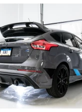 AWE Tuning Touring Edition Cat Back Exhaust | Resonated | 3" Diameter | 4.5" Dual Chrome Silver Tips Ford Focus RS 2016-2018                                     - 3020-32036 - Image 3