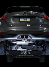 AWE Touring Edition Cat Back Exhaust | Non-Resonated | 3" Diameter | 4" Dual Diamond Black Tips Ford Focus ST 2013-2018                                     - 3015-33092 - Image 2