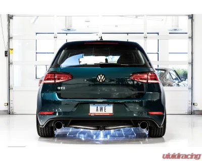 AWE Tuning Track Edition Exhaust | 3" Diameter | 4" Dual Chrome Silver Tips Volkswagen GTI 2018-2021 - 3020-32042