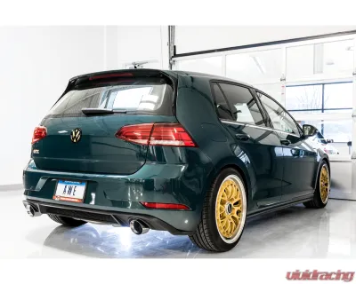 AWE Tuning Track Edition Exhaust | 3" Diameter | 4" Dual Chrome Silver Tips Volkswagen GTI 2018-2021 - 3020-32042
