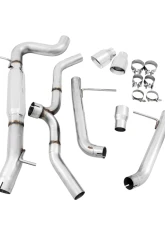 AWE Tuning Track Edition Exhaust | 3" Diameter | 4" Dual Chrome Silver Tips Volkswagen Golf SportWagen 2017-2019                                     - 3020-32044 - Image 6