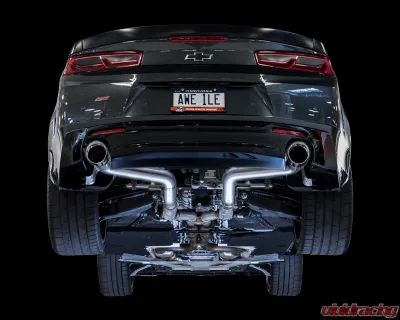 AWE Tuning Track Edition Axle-back Exhaust | 3" Diameter | 4.5" Dual Outlet Chrome Silver Tips Chevrolet Camaro SS 2016-2024|Chevrolet Camaro LT1 2020-2024 - 3020-32049