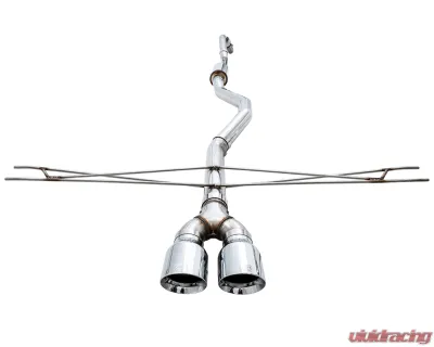 AWE Tuning Track Edition Exhaust | 3" Diameter | 4.5" Dual Chrome Silver Tips Honda Civic Si 2017-2020 - 3020-32052