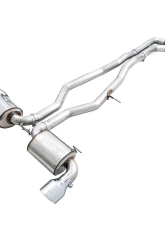 AWE Tuning Non-Resonated Touring Edition Exhaust | 3" Diameter | 5" Dual Chrome Silver Tips Toyota GR Supra 2020-2025                                     - 3020-32058 - Image 5