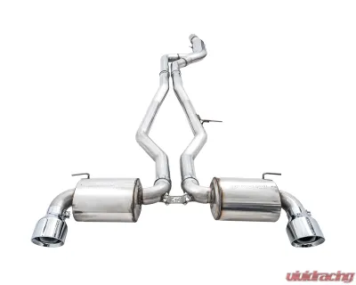 AWE Tuning Non-Resonated Touring Edition Exhaust | 3" Diameter | 5" Dual Chrome Silver Tips Toyota GR Supra 2020-2025 - 3020-32058