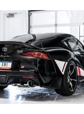 AWE Tuning Non-Resonated Touring Edition Exhaust | 3" Diameter | 5" Dual Chrome Silver Tips Toyota GR Supra 2020-2025                                     - 3020-32058 - Image 5