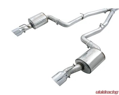 AWE Tuning Touring Edition Exhaust | 3" Diameter | 4.5" Dual Chrome Silver Tips Dodge Charger 2017-2023 - 3020-32060