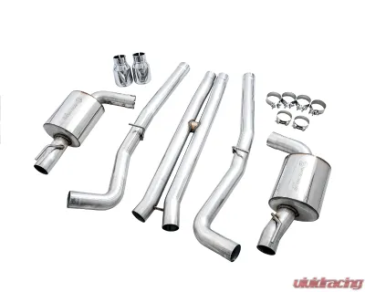 AWE Tuning Touring Edition Exhaust | 3" Diameter | 4.5" Dual Chrome Silver Tips Dodge Charger 2017-2023 - 3020-32060