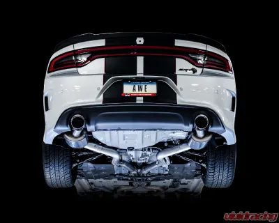 AWE Tuning Touring Edition Exhaust | 3" Diameter | 4.5" Dual Chrome Silver Tips Dodge Charger 2017-2023 - 3020-32060