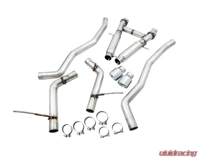 AWE Tuning Track Edition Exhaust | 3" Diameter | 5" Dual Chrome Silver Tips Jeep Grand Cherokee 2014-2021 - 3020-32061
