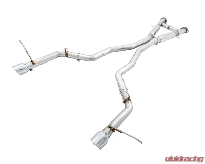 AWE Tuning Track Edition Exhaust | 3" Diameter | 5" Dual Chrome Silver Tips Jeep Grand Cherokee 2014-2021 - 3020-32061