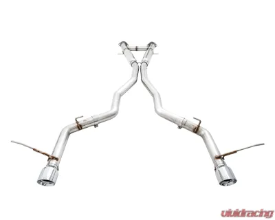 AWE Tuning Track Edition Exhaust | 3" Diameter | 5" Dual Chrome Silver Tips Jeep Grand Cherokee 2014-2021 - 3020-32061