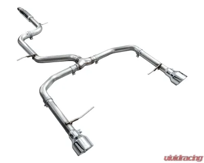 AWE Tuning Track Edition Exhaust Chrome Silver Tips Volkswagen Jetta GLI 2022-2026 - 3020-32275