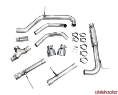 AWE Tuning Track Edition Exhaust Chrome Silver Tips Volkswagen Jetta GLI 2022-2026 - 3020-32275