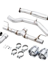 AWE Tuning Track Edition Exhaust | 3" Diameter | 5" Dual Chrome Silver Tips Subaru BRZ|Toyota 86|GR86|Scion FR-S 2013-2015                                     - 3020-32279 - Image 7