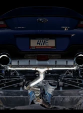 AWE Tuning Track Edition Exhaust | 3" Diameter | 5" Dual Chrome Silver Tips Subaru BRZ|Toyota 86|GR86|Scion FR-S 2013-2015                                     - 3020-32279 - Image 8