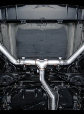 AWE Tuning Track Edition Exhaust | 3" Diameter | 5" Dual Chrome Silver Tips Acura Integra|Honda Civic Si 2022-2025                                     - 3020-32331 - Image 2