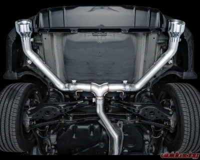 AWE Tuning Track Edition Exhaust | 3" Diameter | 5" Dual Chrome Silver Tips Acura Integra|Honda Civic Si 2022-2025 - 3020-32331