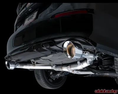 AWE Tuning Track Edition Exhaust | 3" Diameter | 5" Dual Chrome Silver Tips Acura Integra|Honda Civic Si 2022-2025 - 3020-32331