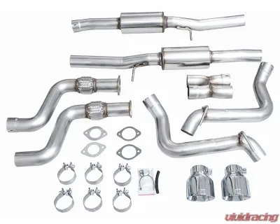 AWE Tuning Track Edition Exhaust | 3" Diameter | 5" Dual Chrome Silver Tips Nissan Z 2023-2025 - 3020-32400