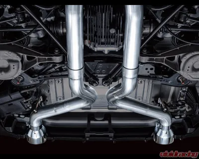 AWE Tuning Track Edition Exhaust | 3" Diameter | 5" Dual Chrome Silver Tips Nissan Z 2023-2025 - 3020-32400