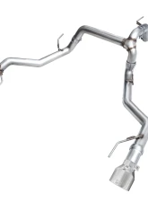 AWE Tuning 0FG Non-Resonated Catback Chrome Silver Tips Ford F-150 Tremor 2021-2025                                     - 3020-32402 - Image 2