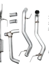AWE Tuning 0FG Non-Resonated Catback Chrome Silver Tips Ford F-150 Tremor 2021-2025                                     - 3020-32402 - Image 3