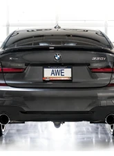 AWE Tuning Track Edition Axle Back Exhaust | 3" Diameter | 4.5" Dual Chrome Silver BMW 430i 2021-2024|BMW 330i 2019-2024|BMW 330i xDrive 2019-2024|BMW 430i xDrive 2021-2024                                     - 3020-32429 - Image 3