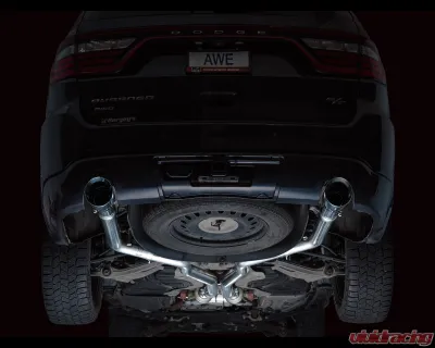 AWE Tuning Track Edition Exhaust | 5" Chrome Silver Tips Dodge Durango 2011-2024 - 3020-32575
