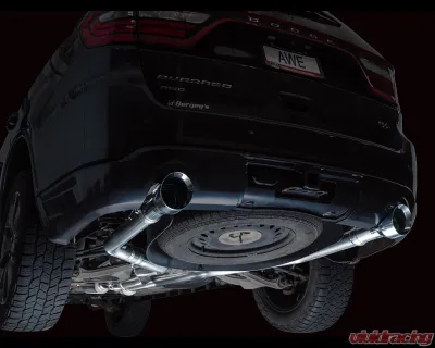 AWE Tuning Track Edition Exhaust | 5" Chrome Silver Tips Dodge Durango 2011-2024 - 3020-32575