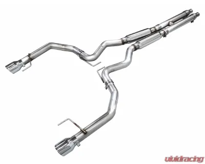 AWE Tuning Track Edition Exhaust | 4.5" Dual Chrome Silver Tips Ford Mustang GT 2024-2024|Ford Mustang GT Premium 2024-2024 - 3020-32650