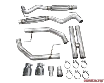 AWE Tuning Track Edition Exhaust | 4.5" Dual Chrome Silver Tips Ford Mustang GT 2024-2024|Ford Mustang GT Premium 2024-2024 - 3020-32650