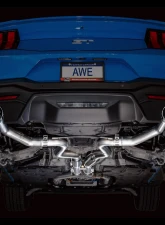 AWE Tuning Track Edition Exhaust | 4.5" Dual Chrome Silver Tips Ford Mustang GT 2024-2024|Ford Mustang GT Premium 2024-2024                                     - 3020-32650 - Image 6