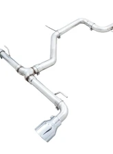 AWE Tuning Track Edition Exhaust | 3" Diameter | 5" Dual Chrome Silver Tips Volkswagen GTI 2022-2024                                     - 3020-32658 - Image 12