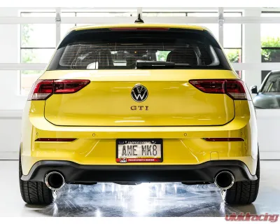 AWE Tuning Track Edition Exhaust | 3" Diameter | 5" Dual Chrome Silver Tips Volkswagen GTI 2022-2024 - 3020-32658