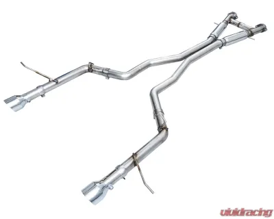 AWE Tuning Track Edition Exhaust | 3" Diameter | 5" Dual Chrome Silver Tips Dodge Durango 2018-2022 - 3020-32952