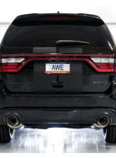 AWE Tuning Track Edition Exhaust | 3" Diameter | 5" Dual Chrome Silver Tips Dodge Durango 2018-2022                                     - 3020-32952 - Image 2