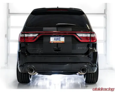 AWE Tuning Track Edition Exhaust | 3" Diameter | 5" Dual Chrome Silver Tips Dodge Durango 2018-2022 - 3020-32952