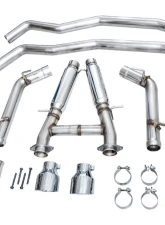 AWE Tuning Track Edition Exhaust | 3" Diameter | 5" Dual Chrome Silver Tips Dodge Durango 2018-2022                                     - 3020-32952 - Image 6