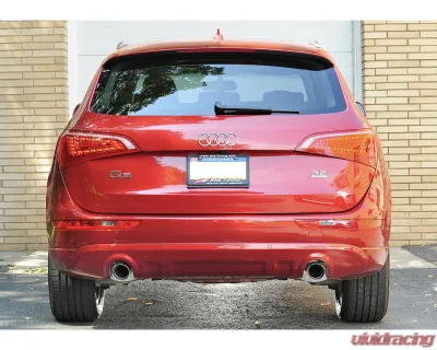 AWE Tuning Non-Resonated Downpipe-Back Exhaust | 2.5" Diameter | 4" Dual Diamond Black Tips Audi Q5 2009-2012 - 3020-33022