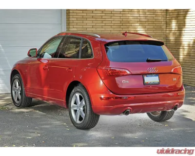 AWE Tuning Non-Resonated Downpipe-Back Exhaust | 2.5" Diameter | 4" Dual Diamond Black Tips Audi Q5 2009-2012 - 3020-33022