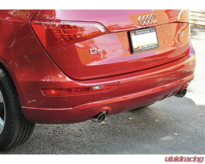 AWE Tuning Non-Resonated Downpipe-Back Exhaust | 2.5" Diameter | 4" Dual Diamond Black Tips Audi Q5 2009-2012 - 3020-33022
