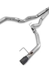 AWE Tuning Track Edition Cat Back Exhaust | 3" Diameter | 4" Dual Diamond Black Tips Ford Mustang GT 2015-2017                                     - 3020-33030 - Image 2