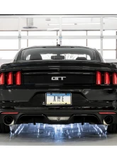 AWE Tuning Track Edition Cat Back Exhaust | 3" Diameter | 4" Dual Diamond Black Tips Ford Mustang GT 2015-2017                                     - 3020-33030 - Image 2