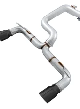 AWE Tuning Track Edition Cat Back Exhaust | 3" Diameter | 4.5" Dual Diamond Black Tips Ford Focus RS 2016-2018                                     - 3020-33032 - Image 3