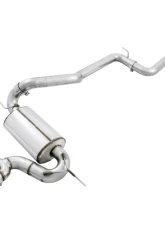 AWE Tuning Touring Edition Cat Back Exhaust | Resonated | 3" Diameter | 4" Dual Diamond Black Tips Ford Focus ST 2013-2018                                     - 3020-33040 - Image 4