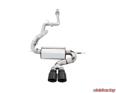 AWE Tuning Touring Edition Cat Back Exhaust | Resonated | 3" Diameter | 4" Dual Diamond Black Tips Ford Focus ST 2013-2018 - 3020-33040